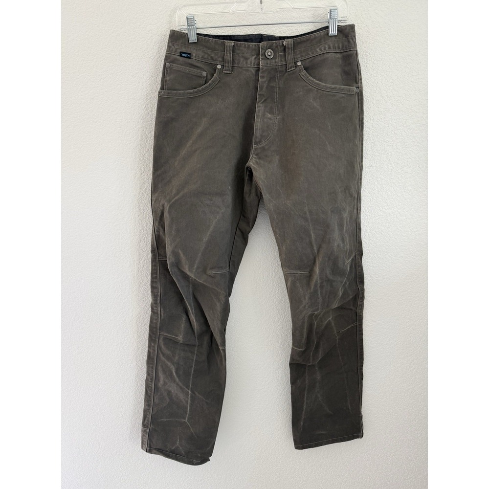 Kuhl Mens Rydr Pants 30x32 Brown Patina Dye Distressed Workwear